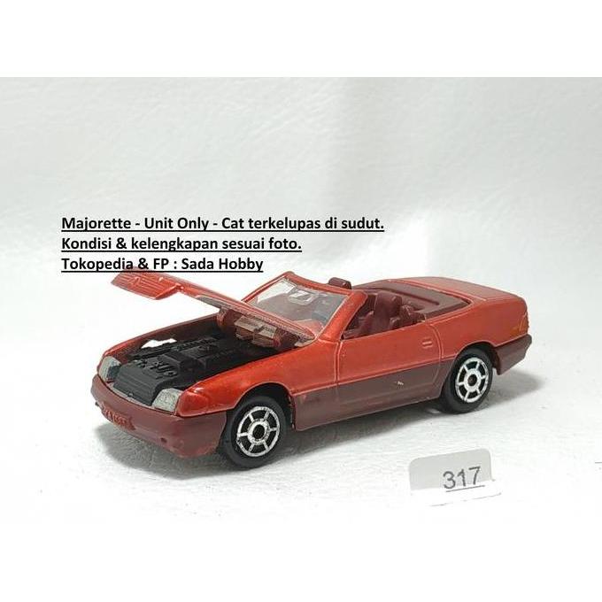 DIECAST MAJORETTE MERCEDES BENZ 500 SL CABRIOLET MERAH UNIT ONLY HS99