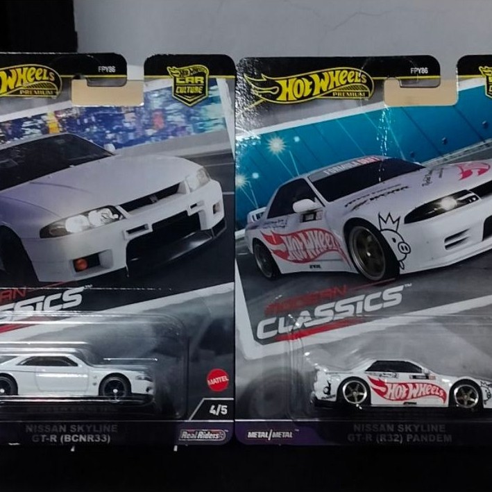 Paketan Hotwheels Nissan skyline R33 + Nissan Skyline R32