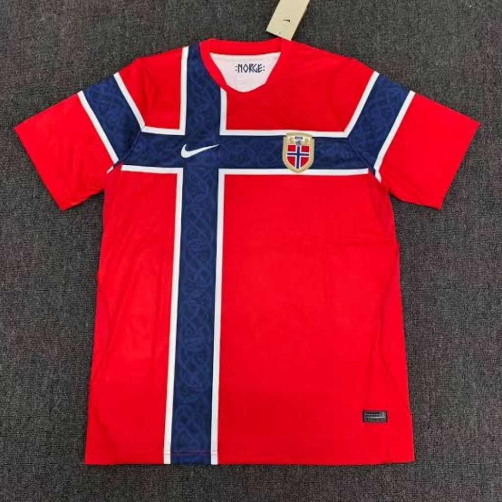 JERSEY NORWEGIA HOME MERAH TERBARU PIALA DUNIA 2026