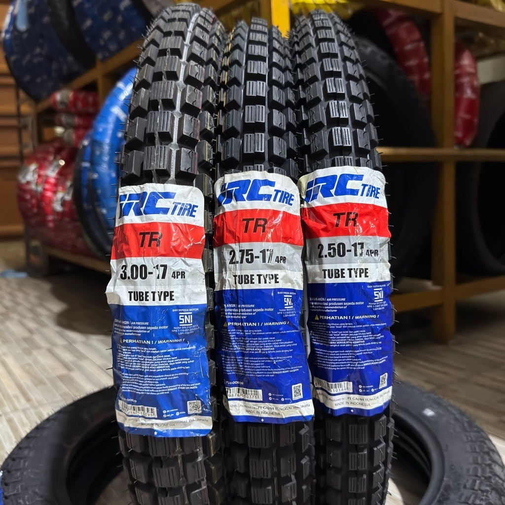 BAN LUAR IRC 250-17 275-17 300-17 TR TRAIL TUBETYPE ORIGINAL BAN MOTOR RING 17 SEMI TRAIL