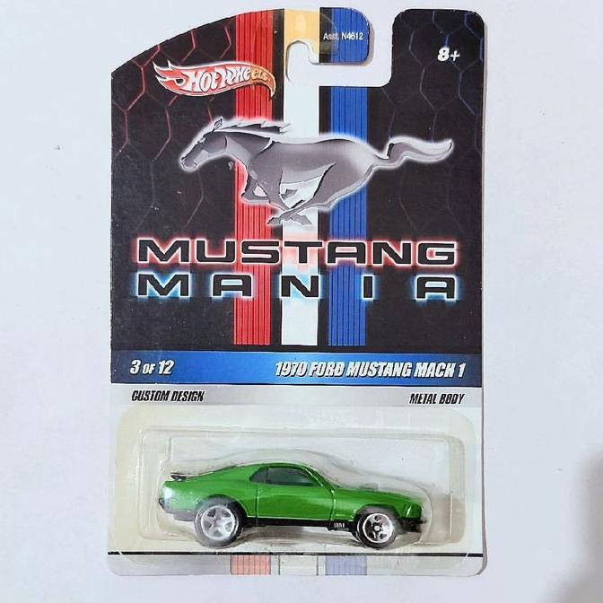 HOT WHEELS 1970 FORD MUSTANG MACH 1 HIJAU 2010 MUSTANG MANIA RARE FTS99