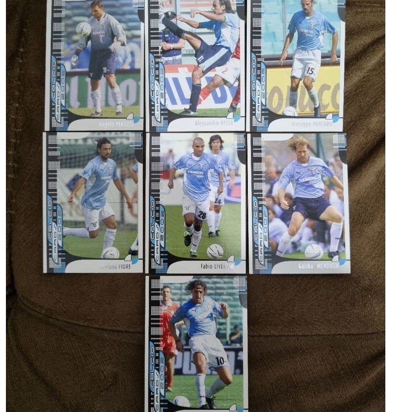 (Rare) Set Kartu Panini Calcio Serie A 2002 Lazio