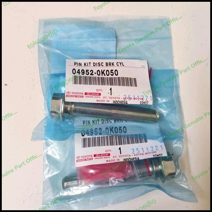 HOT DEAL PIN KIT SLEDING CALIPER REM DEPAN INNOVA REBORN ATAS 04952-0K040 