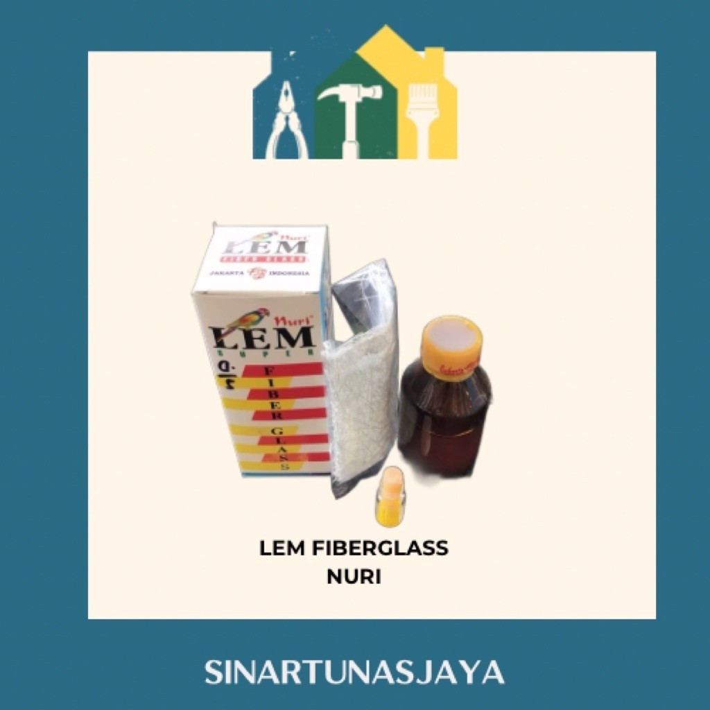 Lem fiberglass serbaguna lem nuri super lem pvc