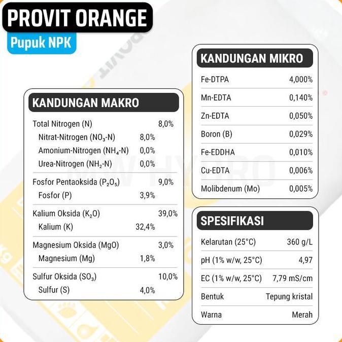 Meroke NPK PROVIT ORANGE - 500 gr