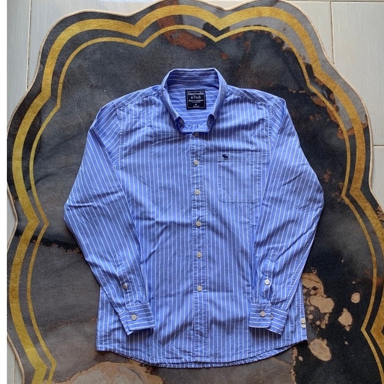 kemeja abercrombie stripe second