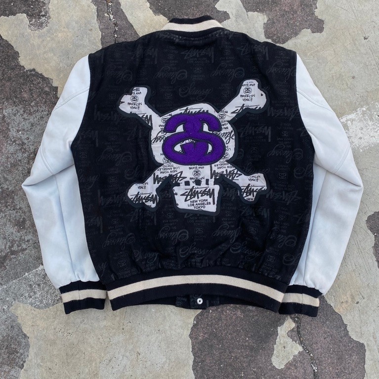 Stussy 25th Anniversary World Tour Varsity Jacket