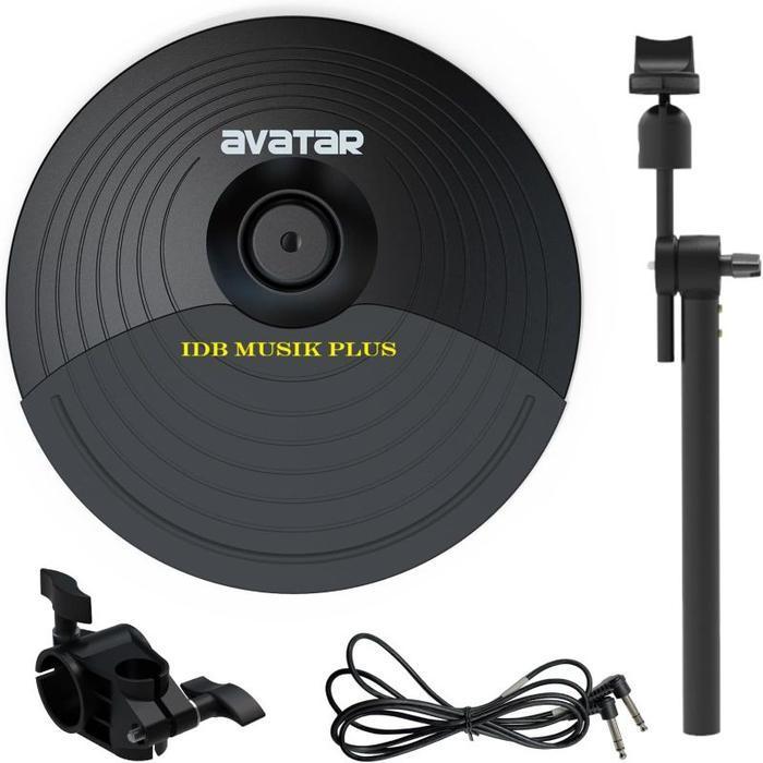 CYMBAL AVATAR 10" DUAL-ZONE CYMBAL WITH CHOKE UNIVERSAL EXPANSION CYMBAL BUNDLE FOR ELECTRONIC DRUM 
