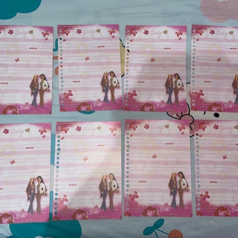 [Paket 8pcs] kertas binder barbie edition