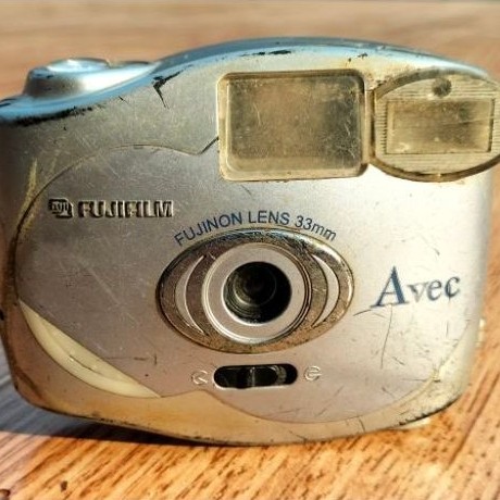 kamera analog Fuji F avec