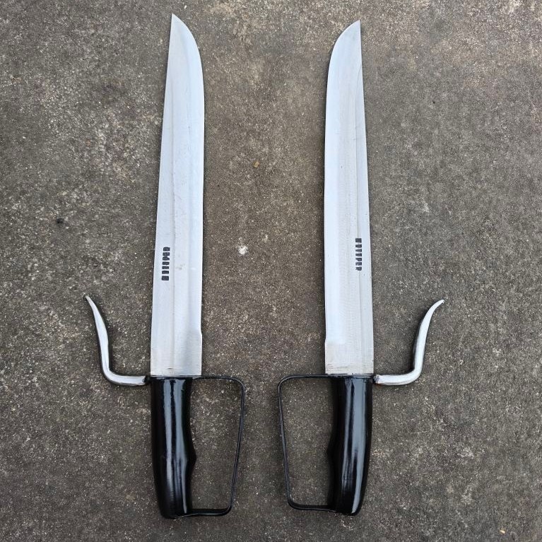 Pisau Kembar Palembang 14 Inch Baja Per Mobil Asli Tajam Khas Sumatera Selatan