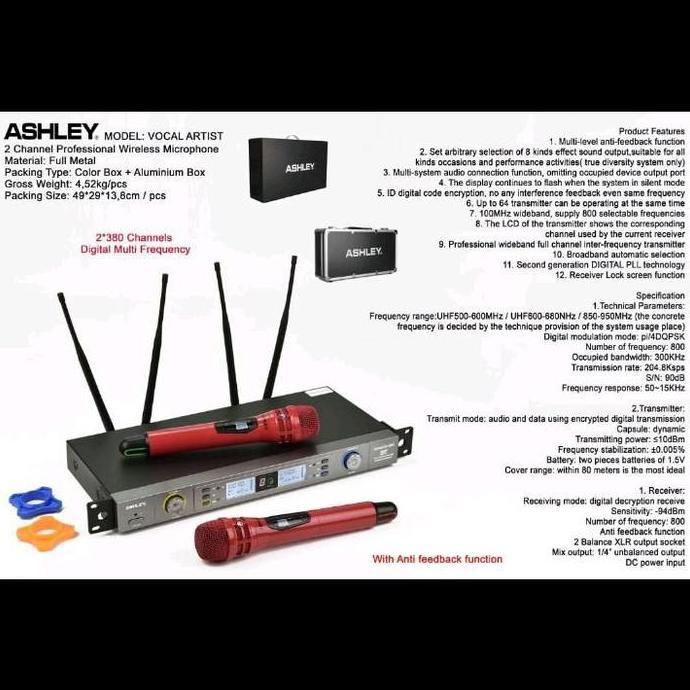 Singsong- Mic Wireless Ashley Vocal Artis Vocal Artist