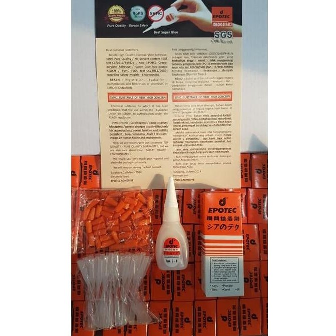 Uhu- Lem Epotec D J / Lem Lem Besi Cair Tetes G Alteco / 1 Dus 50 Pcs