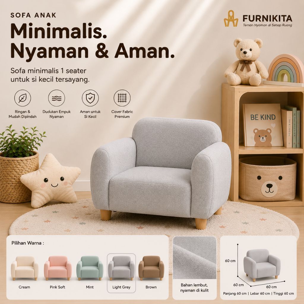 Sofa Anak||sofa minimalis modern untuk Anak-anak