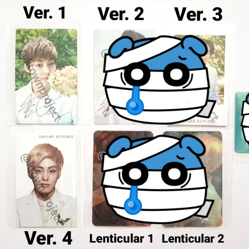 [READY - CLEARANCE SALE] EXO XIUMIN BAEKHYUN CHANYEOL SEHUN SUHO DO KYUNGSOO KAI NATURE REPUBLIC PHO
