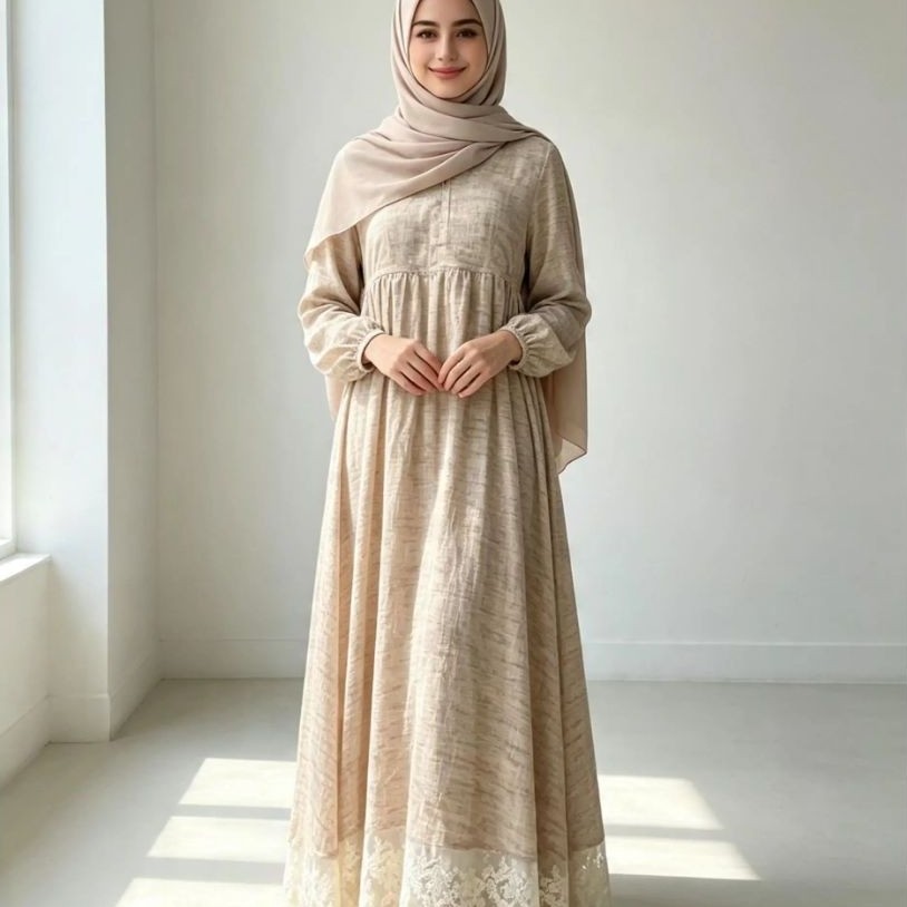 preelove gamis brand faaliza syari barang masih bagus no cacat barang masih seperti baru
