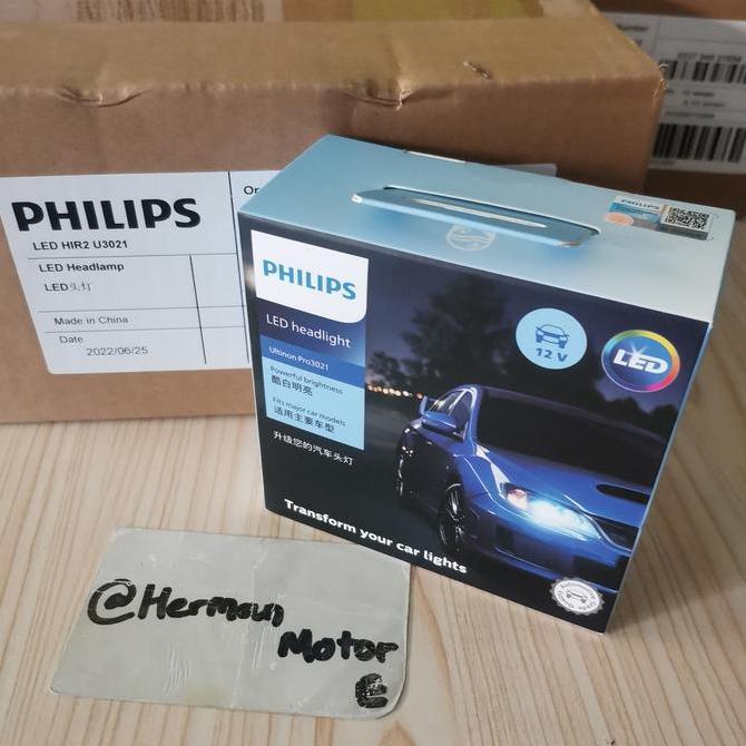 Promo Bohlam Mobilio Brio Rs Philips Ultinon Pro3021 Led Hir2 Original Cod