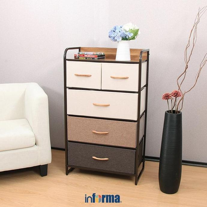 Informa Floyd Laci Penyimpanan Chest Drawer Lemari Laci Storage Cabinet Organizer Kamar