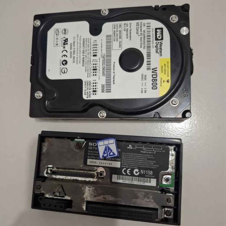 Hardisk dalam ps2 hdd 80gb internal bekas