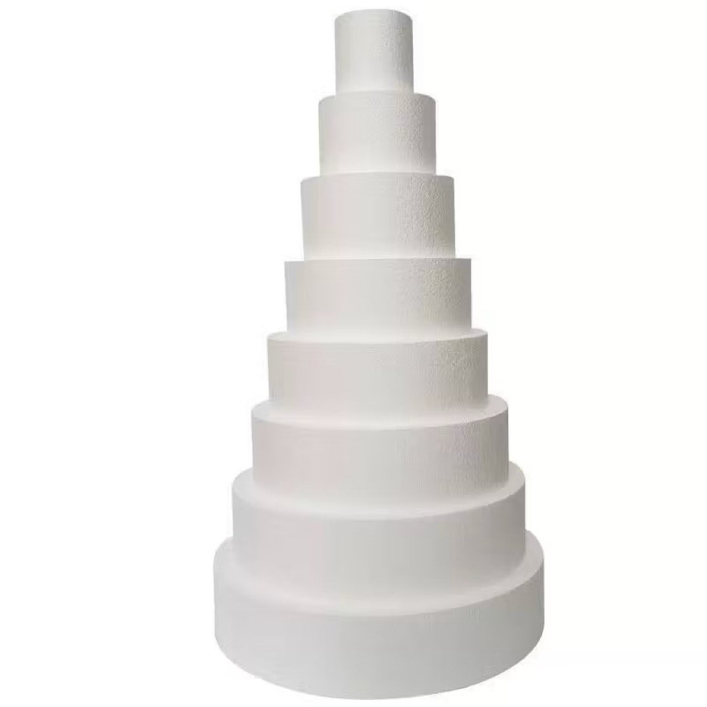 (BATAM)dummy cake ukuran 35cm tinggi 30cm Dummy Cake Styrofoam/ Dummy Gabus Cake Bulat