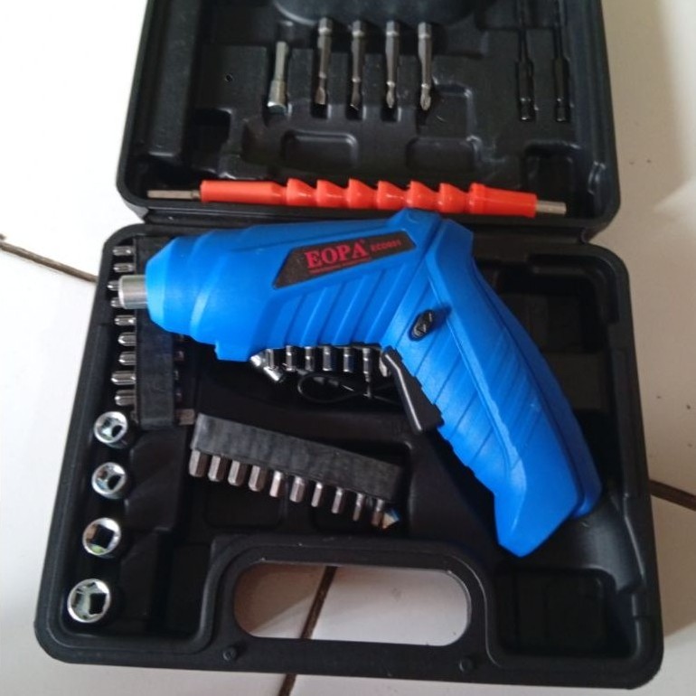 obeng elektrik satu set komplit
