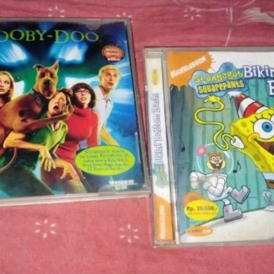 VCD Scooby doo dan Spongebob