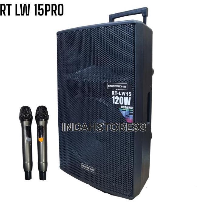 Rara Atri - Speaker Portable Recording Tech Rt Lw 15 Inch Bluetooth Xbass Original Terbaru 