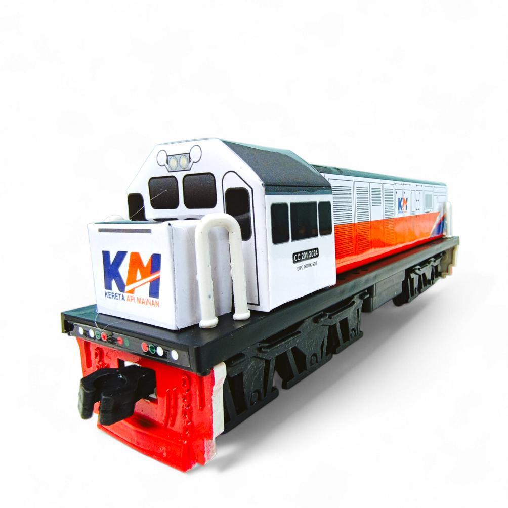 JM Mainan Miniatur Kereta Api Lokomotif CC201