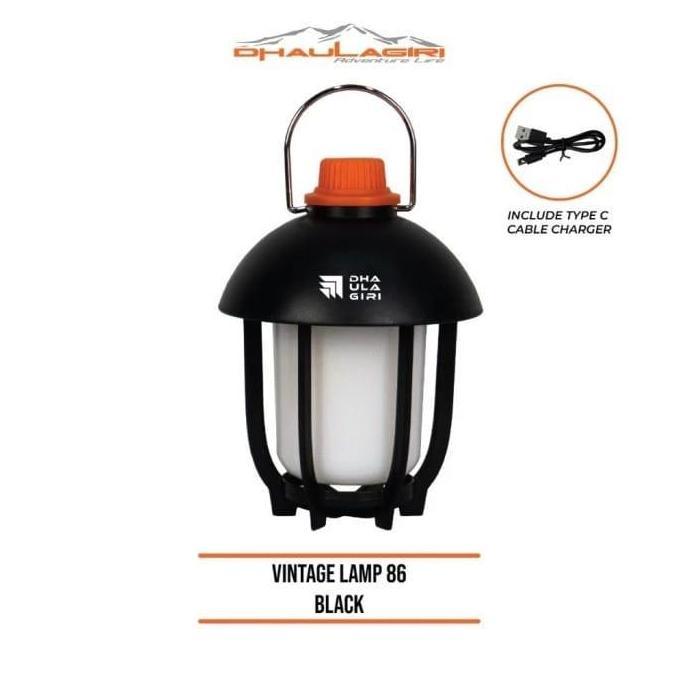 TERMURAH - Lampu Outdoor Dhaulagiri Vintage 86 Bisa Dicas USB Type C