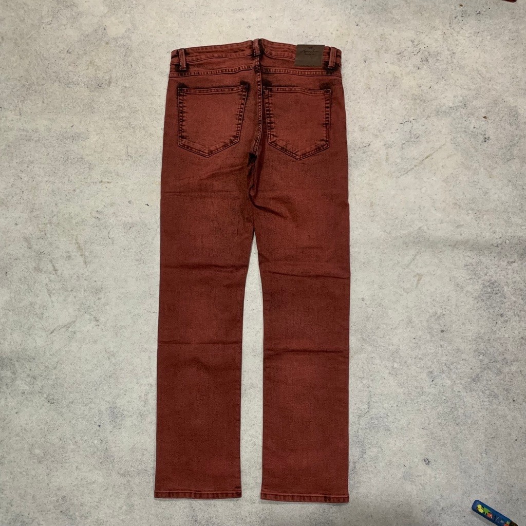 Celana Panjang Jeans Denim Andre Smith Merah