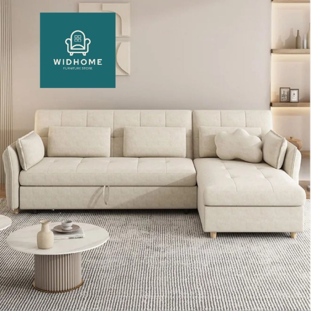 Sofa L Bed Model Terbaru / Sofa Multifungsi / Sofa Letter L Model Tarik Kekinian