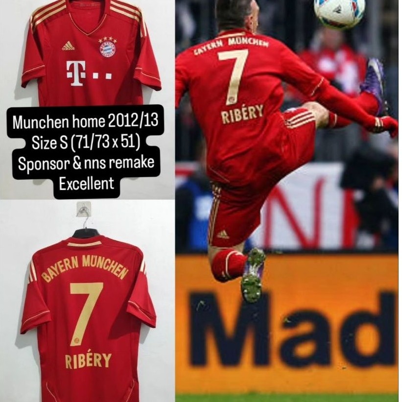 Jersey original Bayern Munchen Home 2012 2013 treble