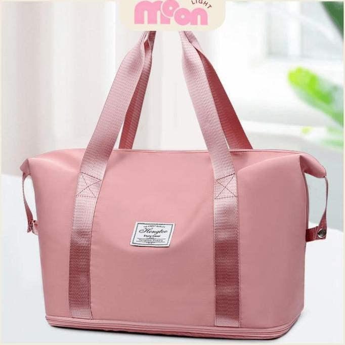 ROEMAHCUSTOM411  - THEMOONLIGHT - TAS TRAVEL LIPAT BAG DUFFEL WANITA JINJING PENYIMPANAN OLAHRAGA PO