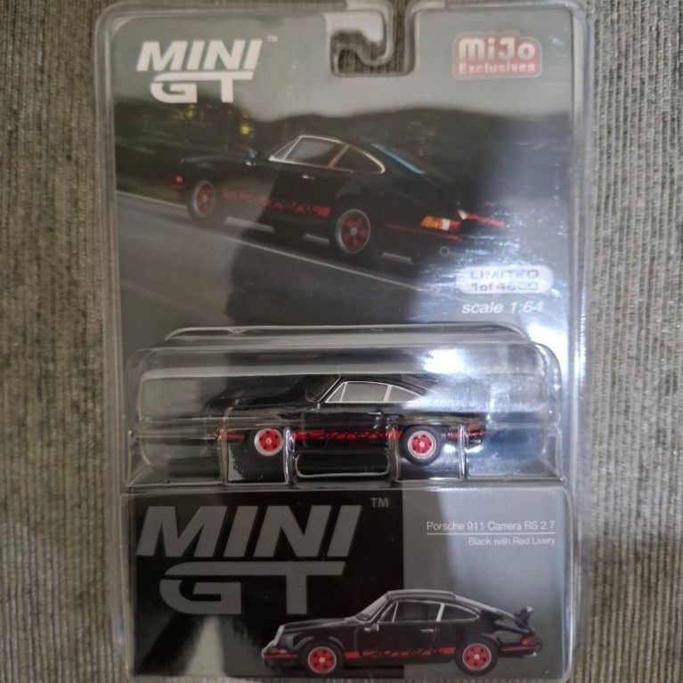 Mini GT Porsche 911 Carrera RS 2.7 Hitam Blister