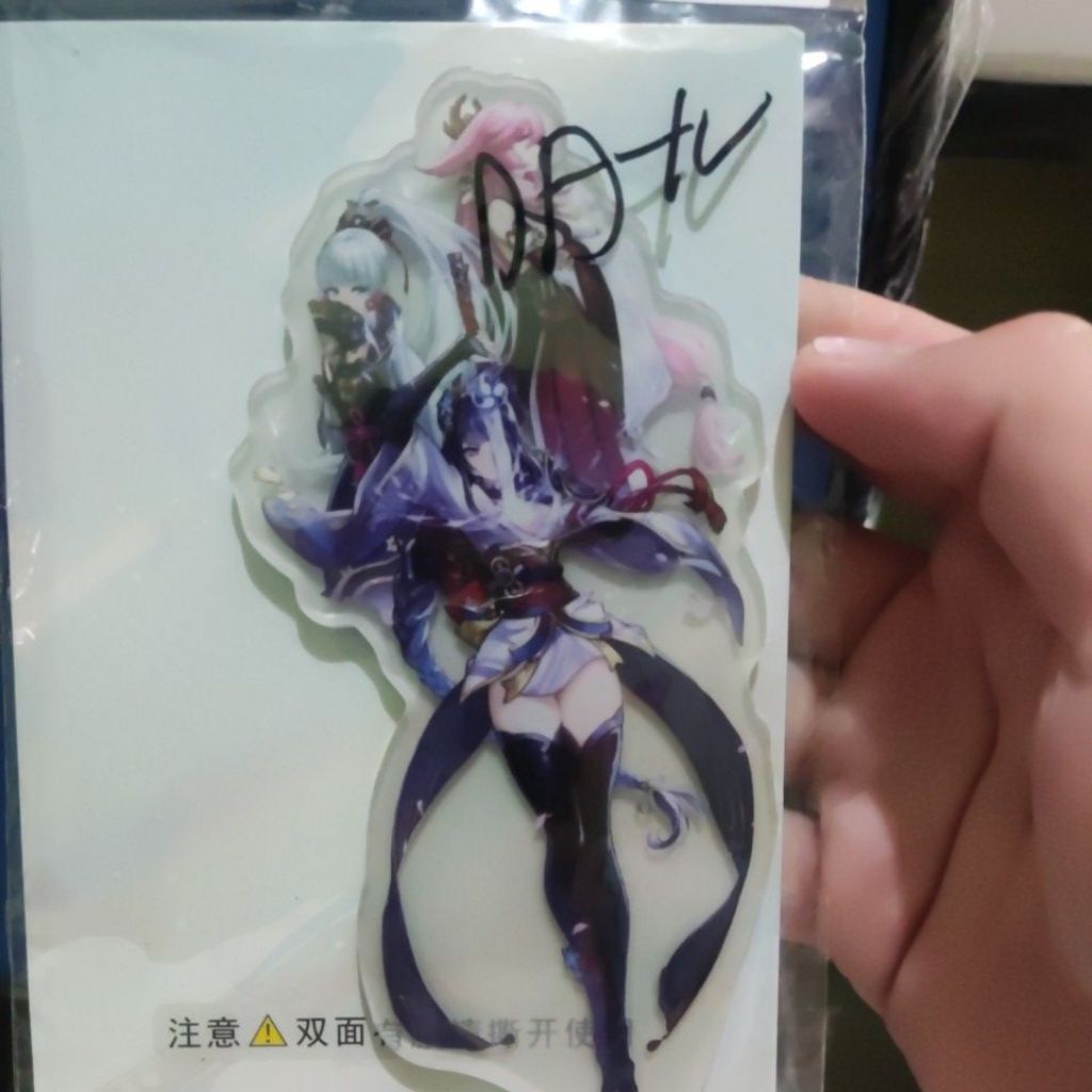 acrylic stand Raiden Shogun Ayaka Yae Miko Genshin Impact non official merchandise