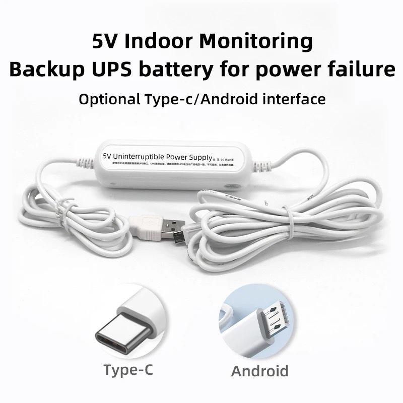 Kabel USB Power CCTV Extender Expansion + Mini UPS Universal Power Supply Backup Cadangan Daya Kamer