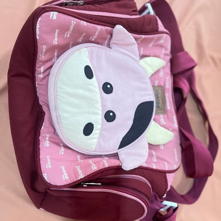 preloved tas bayi dialogue pink