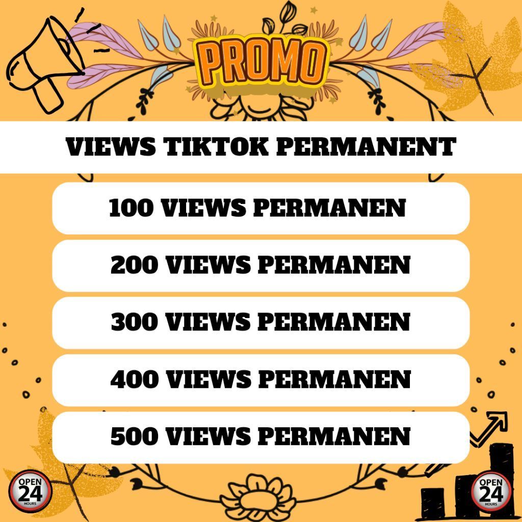 VIEWS TIKTOK DAN LIKE TIKTOK PERMANENT GARANSI SELAMANYA