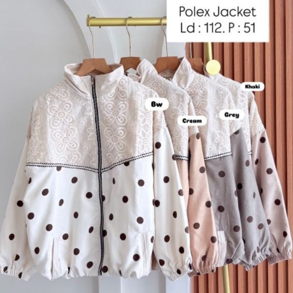 polex jacket / bahan kombinasi suede