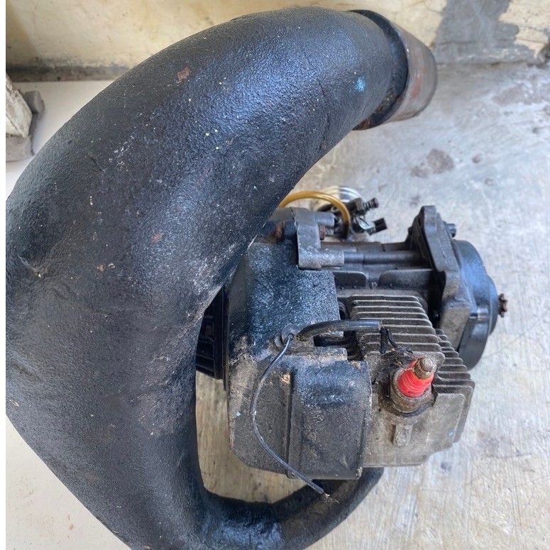 ENGINE MINI GP SPECK BALAP GOPED DAN KNALPOT TERPASANG KARBU SETAN