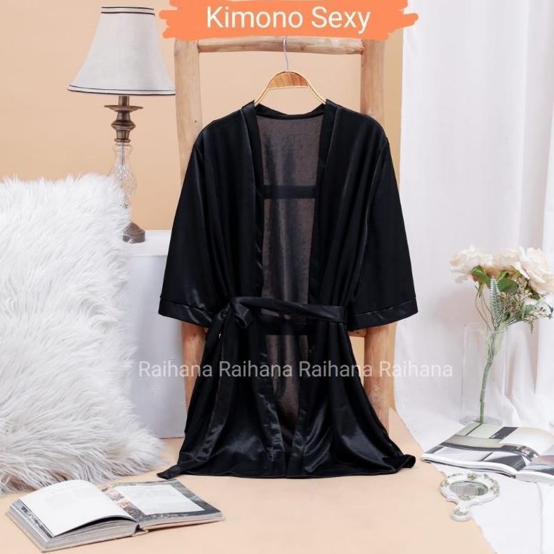 Promo Kimono Lingerie Jumbo Ld 100-135Cm / Kimono Sexy / Kimono Big Size/ Lingeri Jumbo / Lingeri Bi