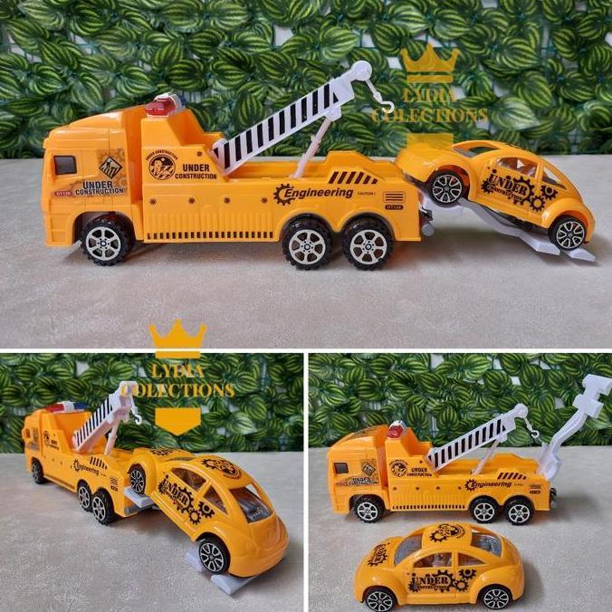 Mainan Truk Derek Truk Towing Roda Friction EDUKATIF
