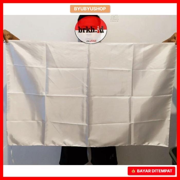 Bendera Putih Polos Kain Kahatex 60X90 Cm