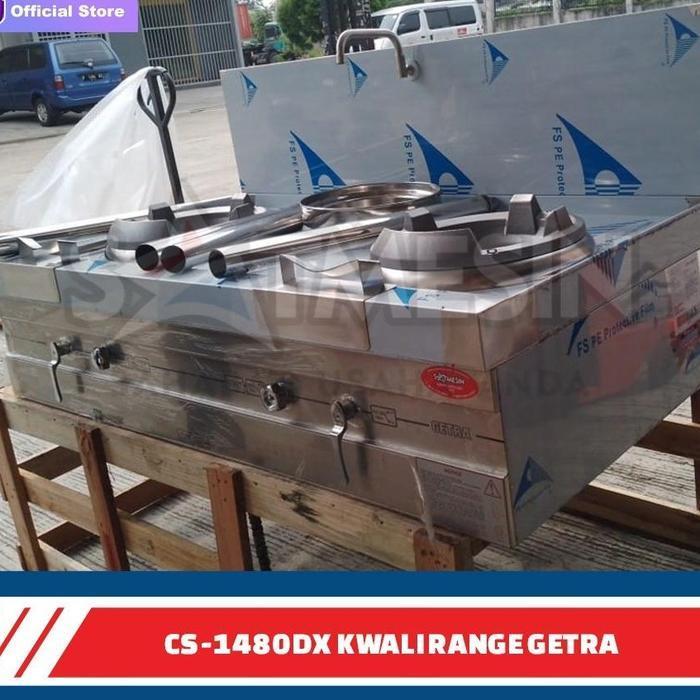 GETRA CS-1480DX GAS KWALI RANGE 2 TUNGKU 1 SOUP RING CS 1480 DX GETRA ORIGINAL DAN TERPERCAYA