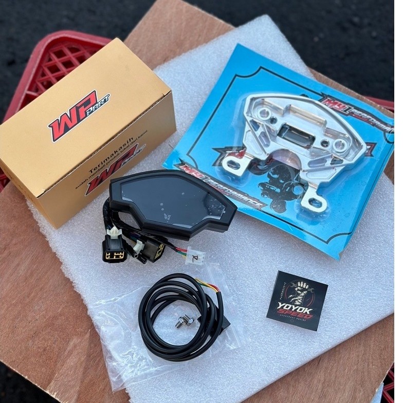 Speedometer Spido Speedo GPX Digital WP Part Whellprof SET BREKET CNC PNP SKOK NINJA R RR PNP T NINJ