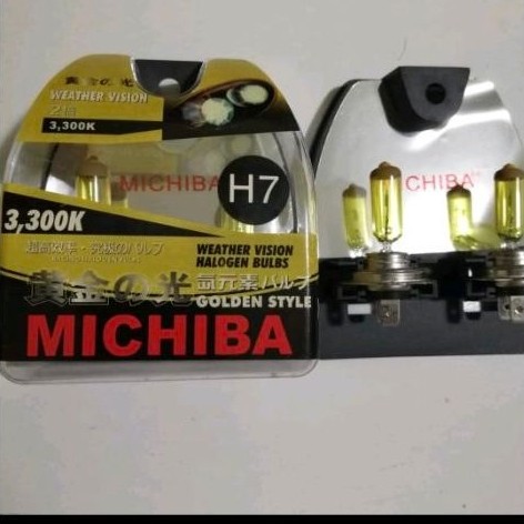 MICHIBA H7 kuning 55 watt/bohlam MICHIBA H7 kuning 55 watt
