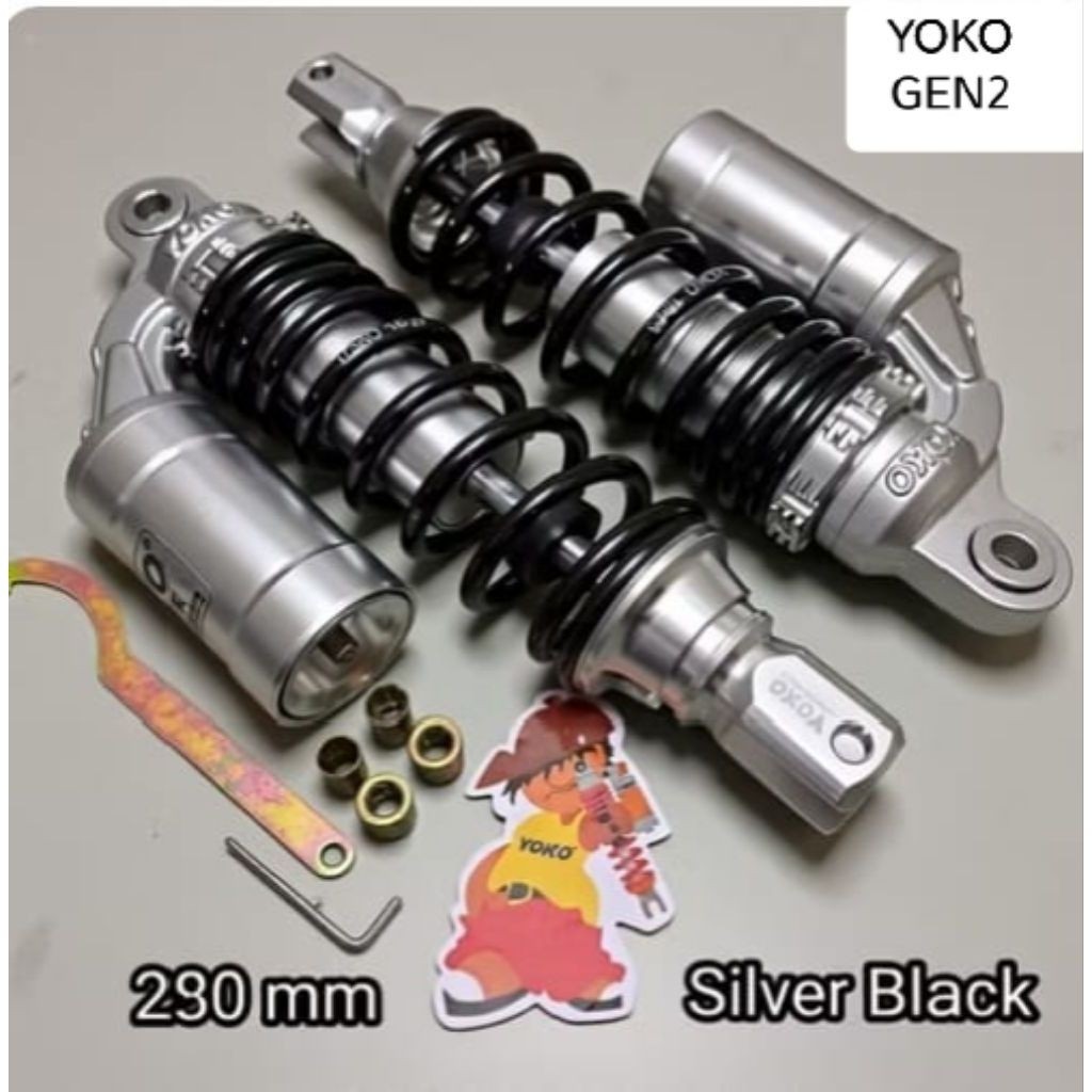 (NEW GEN2) Shockbreakerr YOKO Samurai JLT-197 New Gen2 Aerox,Nmax New,Nmax Old,Nmax Neo,Turbo,PCx150