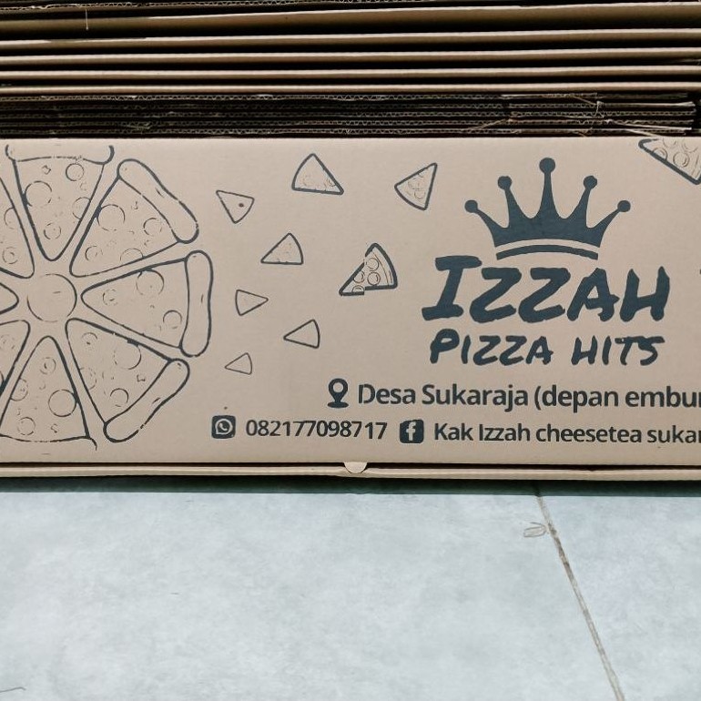 BOX PIZZA LIMO SETENGAH METER UKURAN 22X55