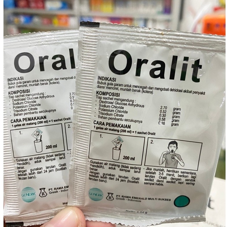 Oralit 1 Sachet - Serbuk Elektrolit untuk Atasi Dehidrasi Anak