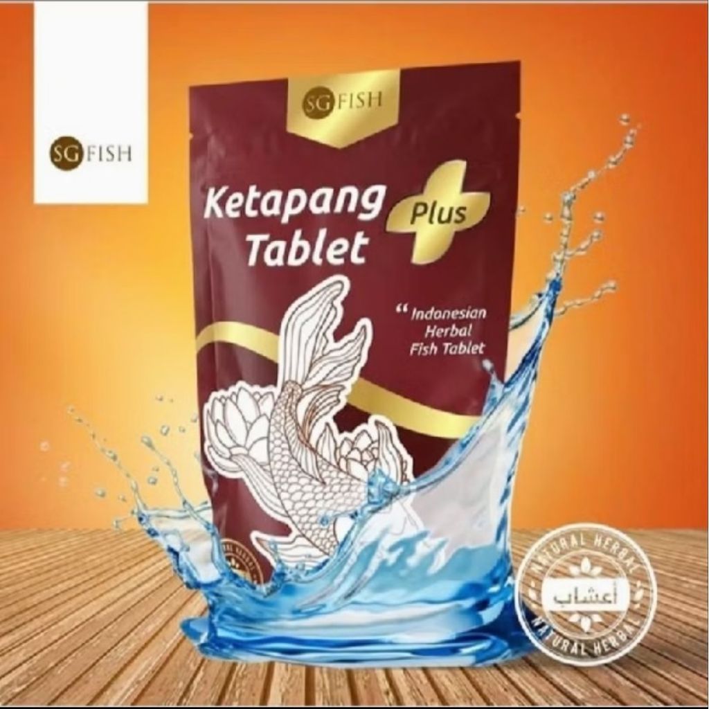 SG FISH Ketapang Tablet Plus Ekstrak Daun Ketapang Herbal Ikan Antioksidan 28 Tablet